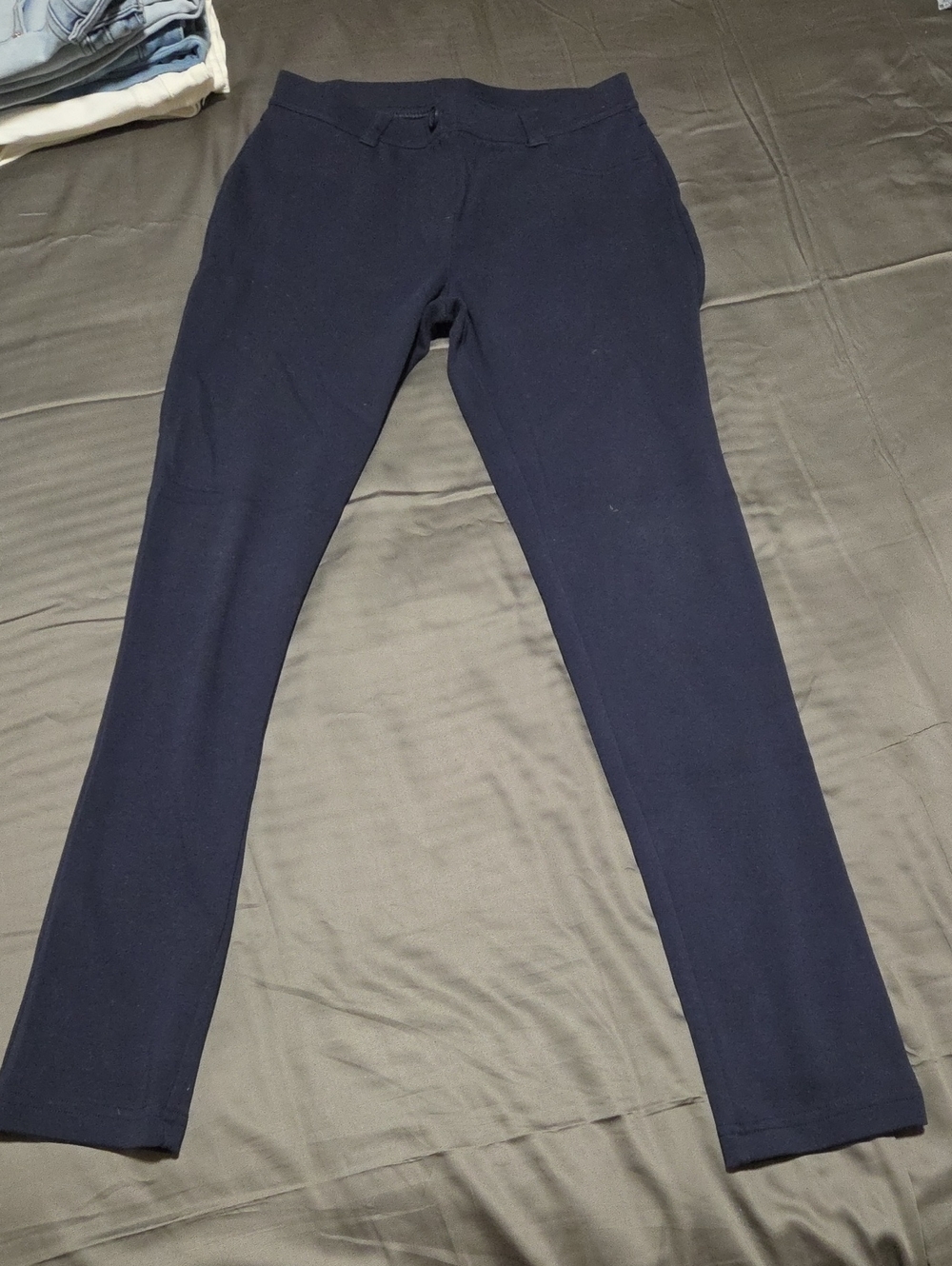 Navy Stretch Casual Pants